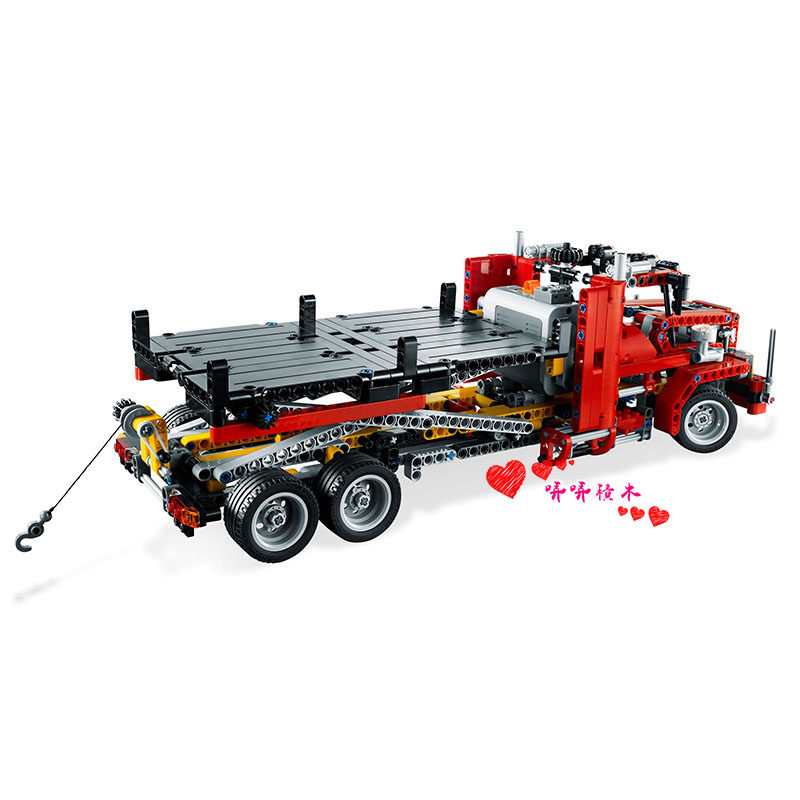 lego乐高8109科技机械系列电动平板拖车卡车建构