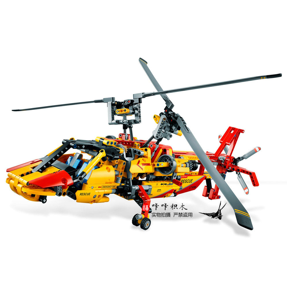 lego乐高9396科技机械系列紧急救援直升飞机益智建构