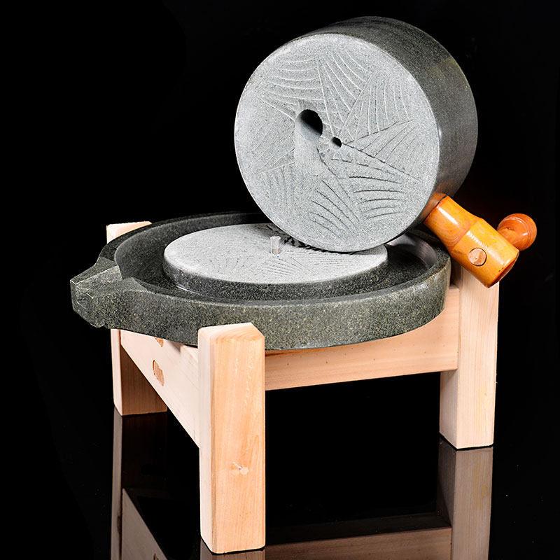小石磨 家用磨盘老石磨青石石磨家用磨盘手工石磨家用免邮豆浆机