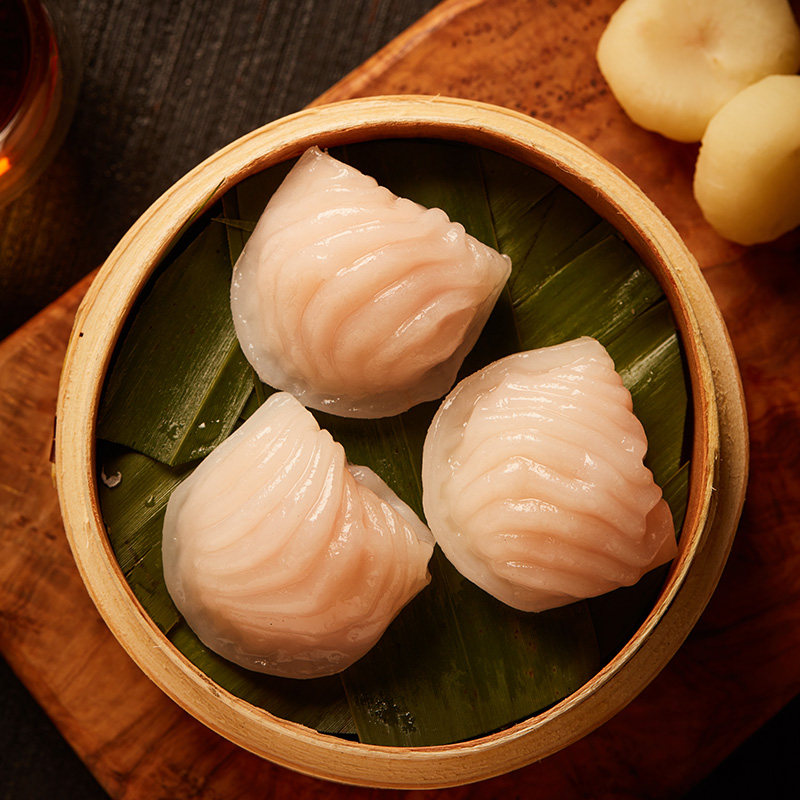 国联水产港式水晶虾饺皇早茶点心半成品下午茶广式饺子200g袋6