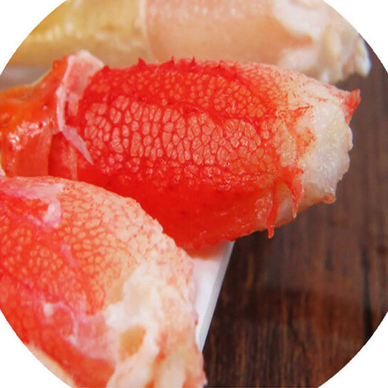 1kg阿拉斯加鳕蟹 蟹钳肉雪蟹去壳钳肉即食二本爪半壳螃蟹蟹腿肉