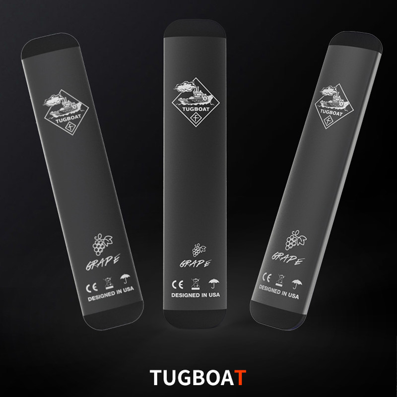 必可利正品拖船二代#tugboat一次性小烟新款2019男姻小彩条电子烟