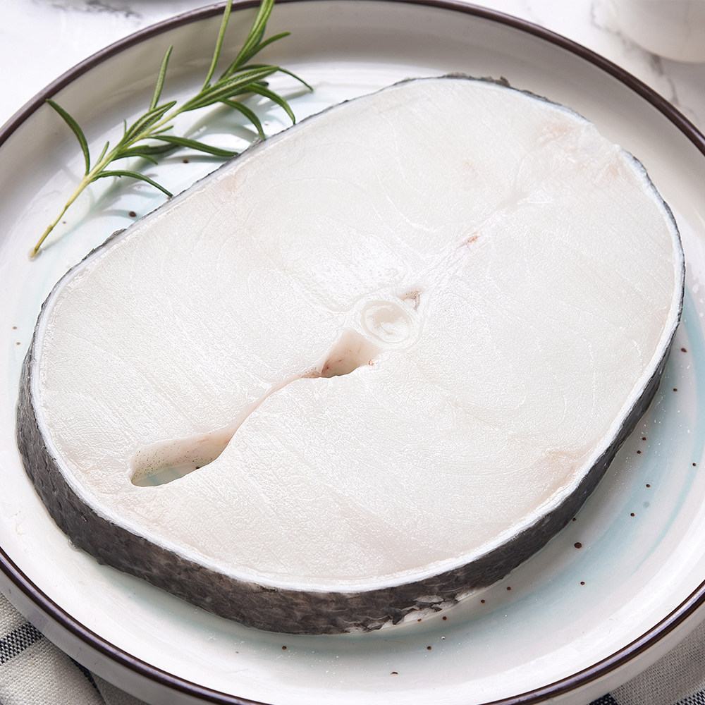 我爱渔新鲜银鳕鱼中段宝宝辅食进口深海鳕鱼排片圆切海鲜1000g