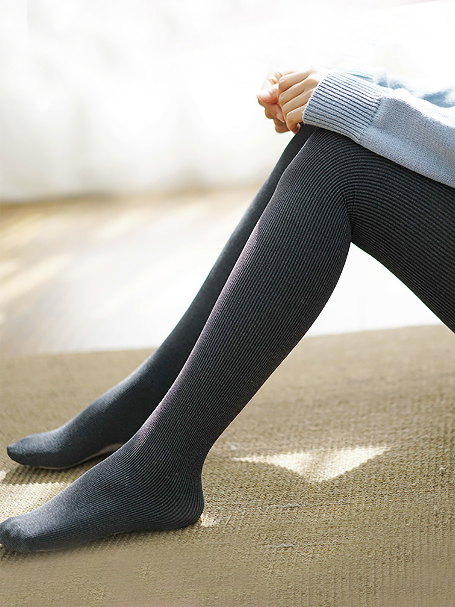 tsu80d春秋天鹅绒平板连裤袜微压女显瘦防勾丝打底连裤袜