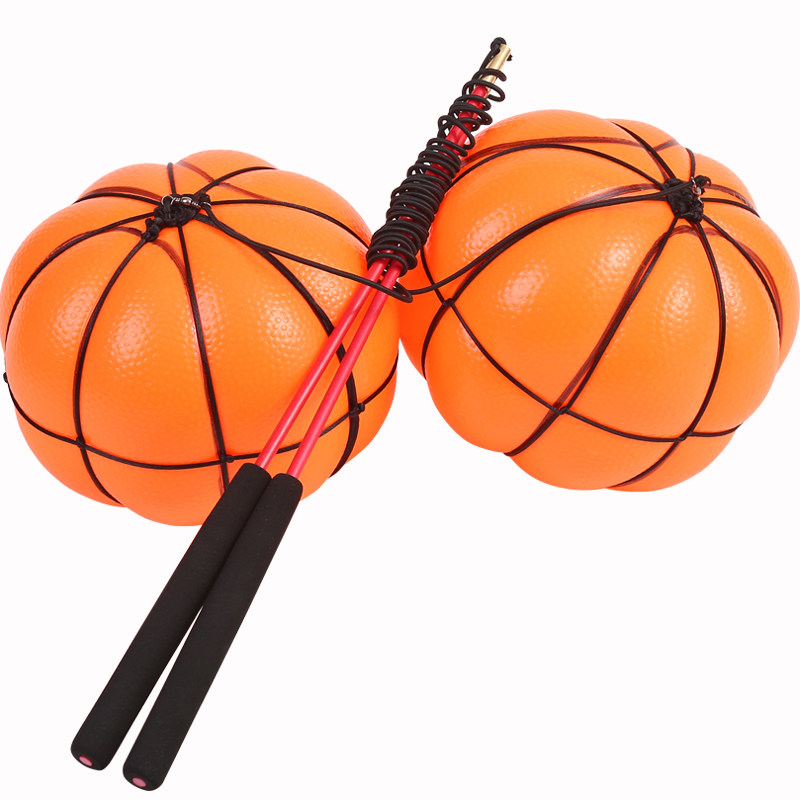 弹力球健身球中老年人手球广场甩甩球大号锻炼肩颈运动成人摔摔球