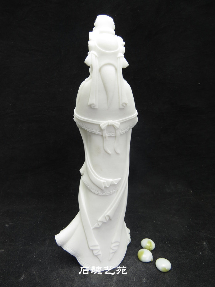 石雕媚态观音大足石刻特色工艺品人物摆件家居石雕