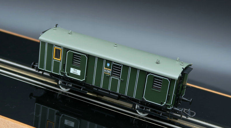 火车女侠模型欧洲roco74902巴伐利亚时代行李行李车火车