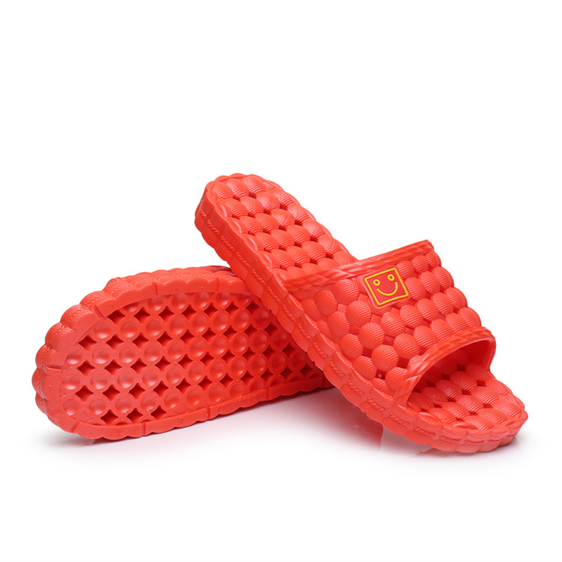 浴室拖鞋男夏季洗澡漏洞防滑居家一字拖情侣按摩拖韩版室内凉拖鞋_7折