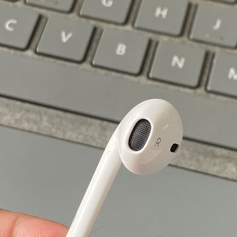 适用原装苹果x拆机7plus/8p/xs/max/xr/11pro/6s扁头有线耳机正品