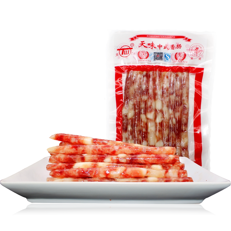 香肠四川宜宾特产天味中式90g腊肉腊肠小香香肠