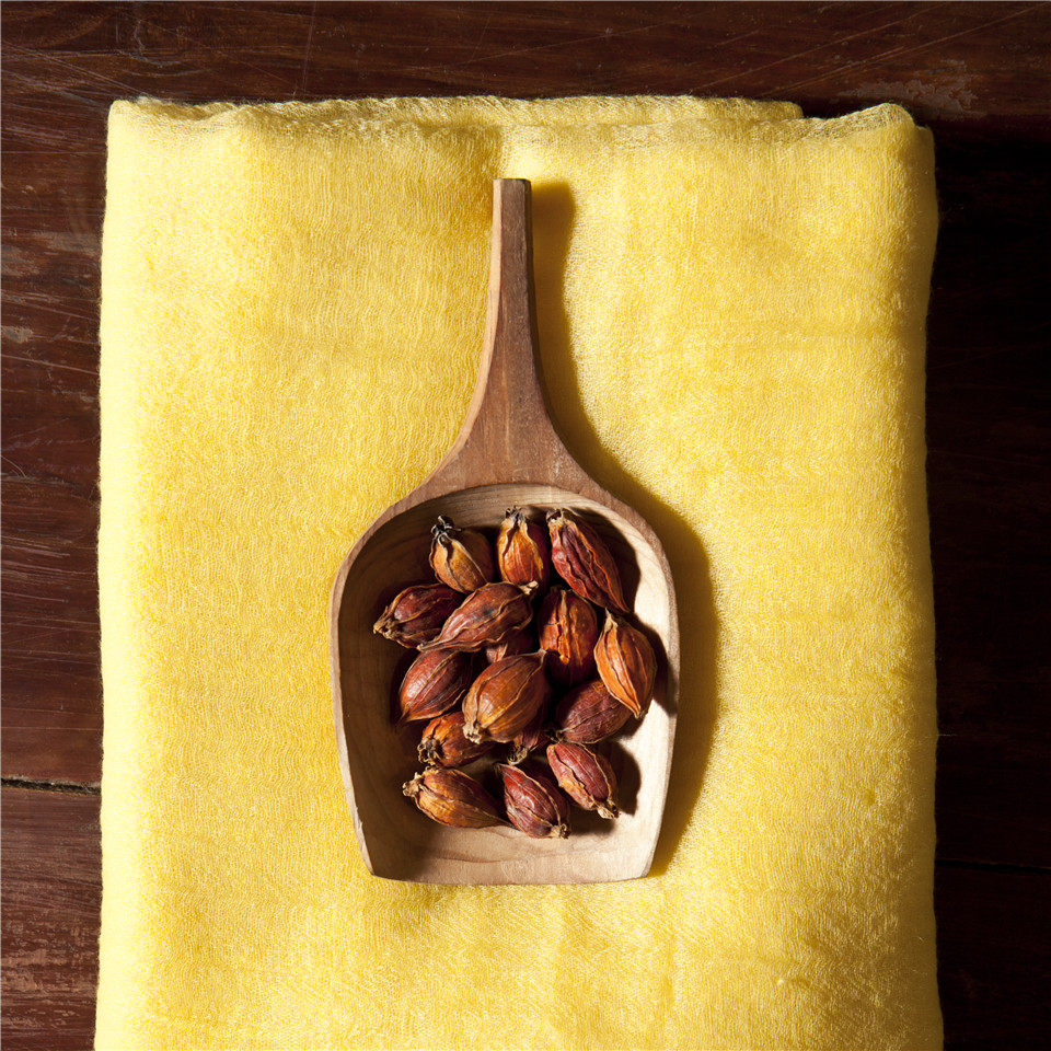 水色黄栀子栀子印染草木diy材料天然植物染料蜡染印染