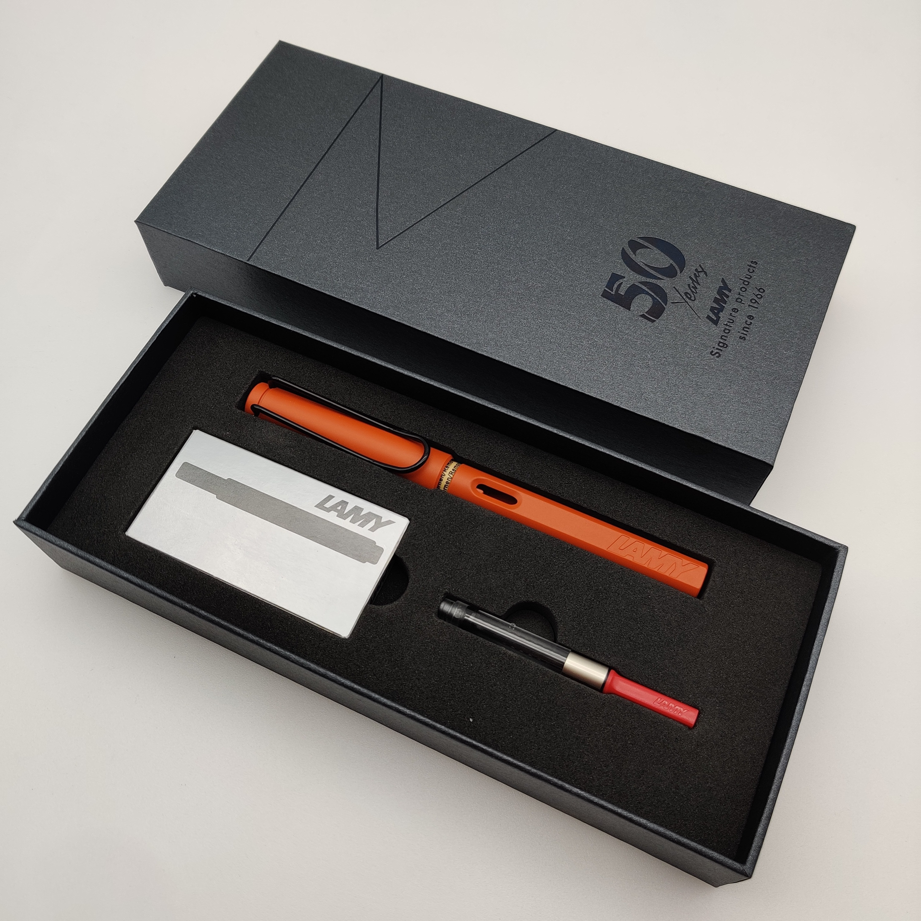 lamy德国凌美钢笔自信透明礼盒礼品ef笔尖钢笔