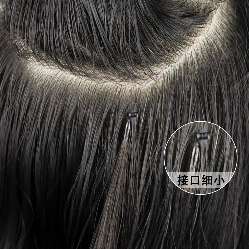 8d接发真发接发束无痕隐形自己接6d羽毛水晶接发散发发把发片纳米