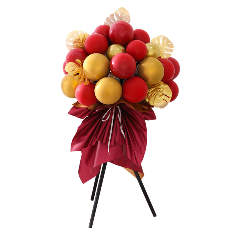 开业气球花篮店铺门口气氛装饰公司派对店庆周年庆气球
