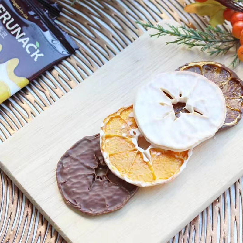 韩国进口frunack巧克力柑橘济州岛橘子女生礼物零食白巧克力