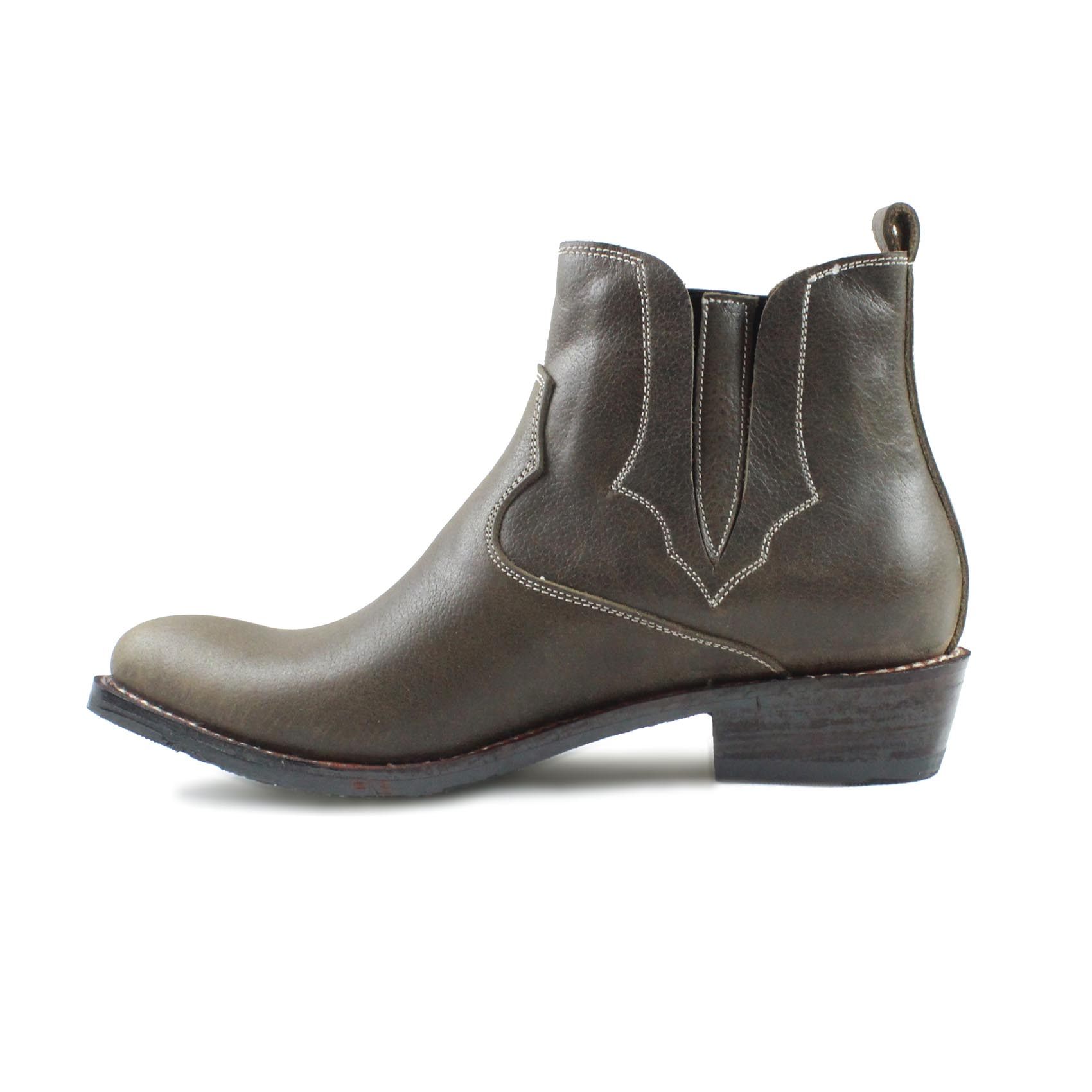 solo5正版tb8600手工缝制头层牛皮美国西部牛仔马靴时装靴