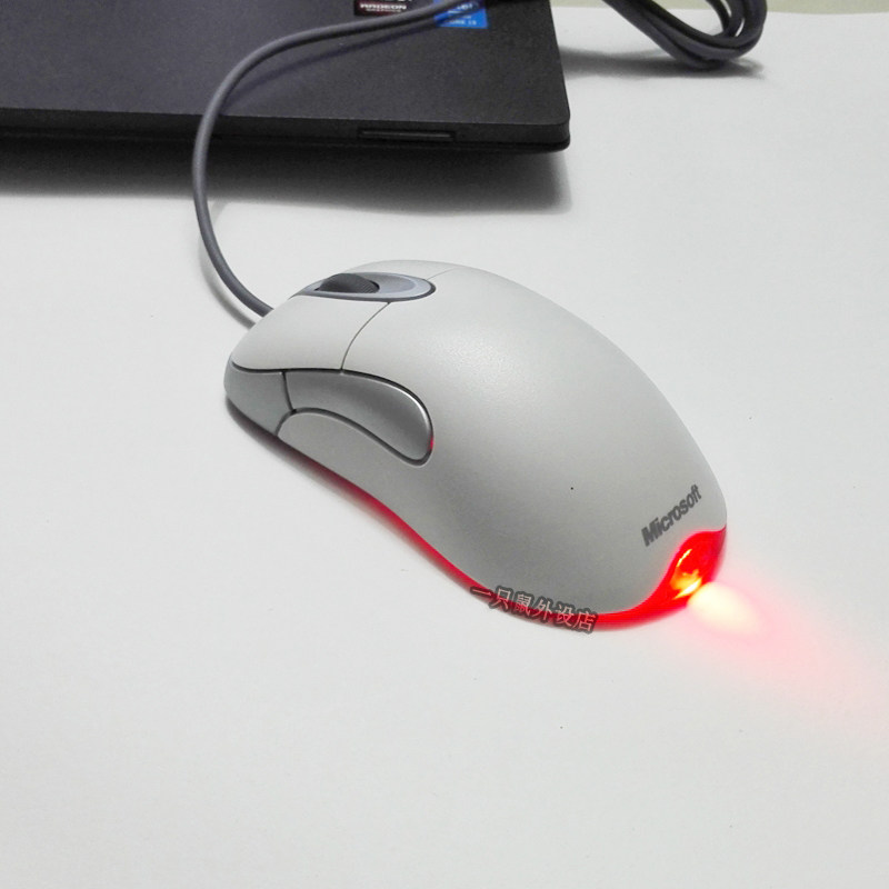 io1.1微软正品红光鲨l1.1ie3.0cf电竞游戏专用有线鼠标白鲨外设店