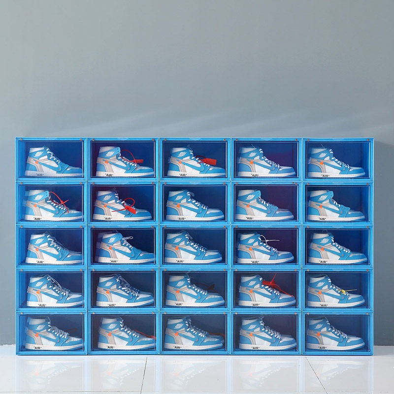 aj高邦鞋架防尘亚克力氧化磁铁篮球展示收藏鞋盒