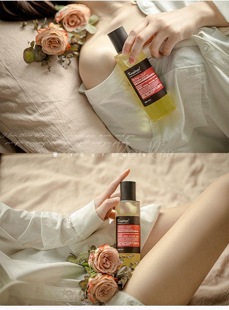 精油按摩柯泰全身玫瑰开背推油刮痧身体秋冬季身体乳