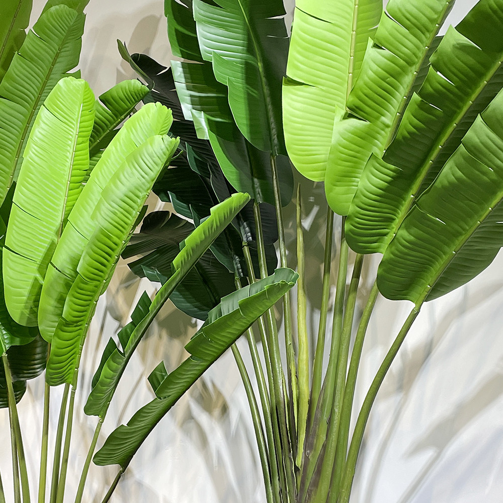 仿真旅人芭蕉天堂鸟假树阔叶热带大型落地绿植仿真植物盆景
