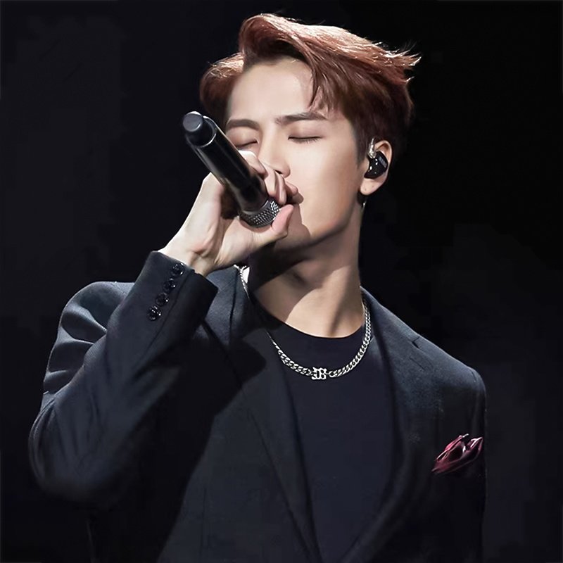 古巴官方正品王嘉尔同款字母拼接项链男生潮痞项链