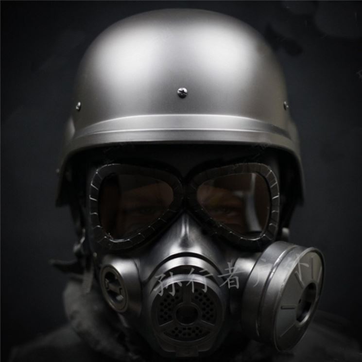 防毒面具战术运动生化危机全面具防护射击模型cos吃鸡头戴式面罩