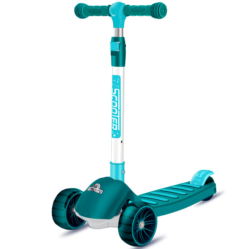 儿童滑板车滑行车女宝3-10岁男童溜溜车音乐小孩单脚滑车赠品礼物