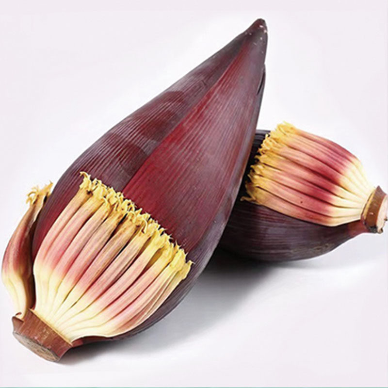 新鲜现摘采集香蕉芭蕉花蕾芯子天然农家食用香蕉