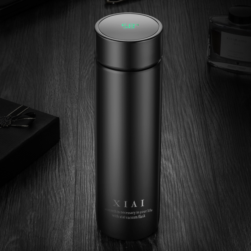 保温杯男便携大容量智能测温杯女简约水杯个性潮流创意茶杯子定制