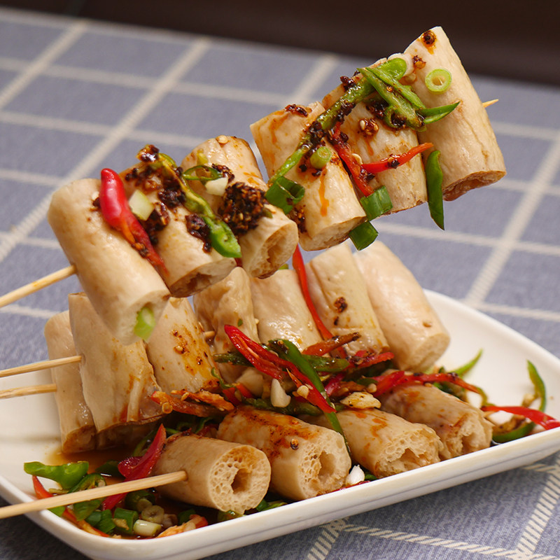 关东豆制品干货豆肠串豆棍豆棒商用火锅麻辣烫900串豆腐干