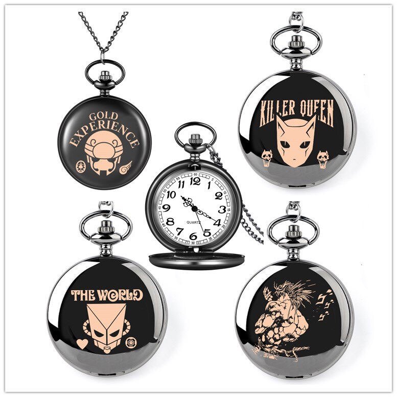 动漫jojo奇妙冒险怀表项链学生周边钟表二次元动漫手表