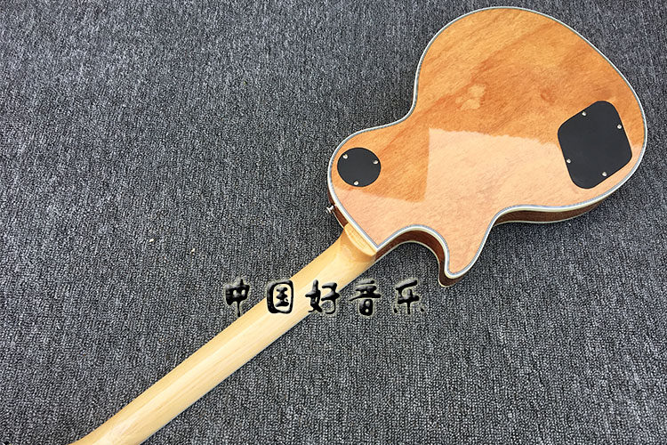枫木customlp原木木色木琴颈电吉他虎纹贴面吉他电吉他