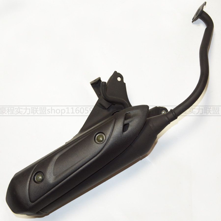 适用豪爵悦星hj125t9acd踏板摩托车排气管静音消声器三防烫罩摩托车