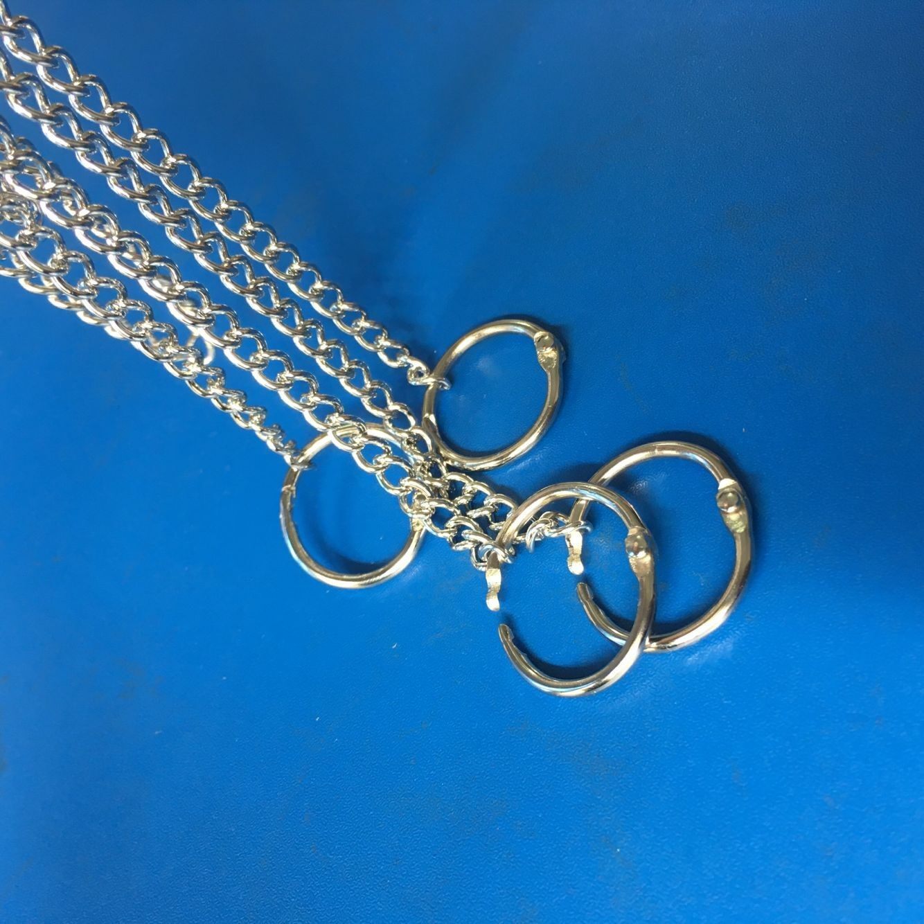 金属广告牌吊牌连铁链条开口挂链diy配件吊灯链条