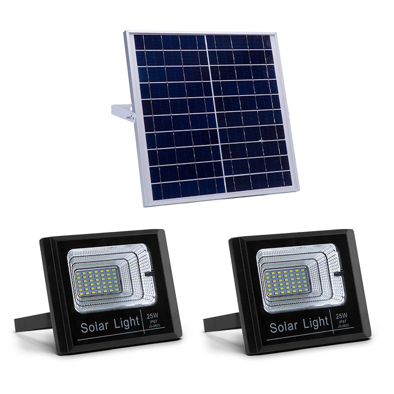 一拖二太阳能灯户外庭院灯100w超亮 led路灯家用别墅庭院室外防水