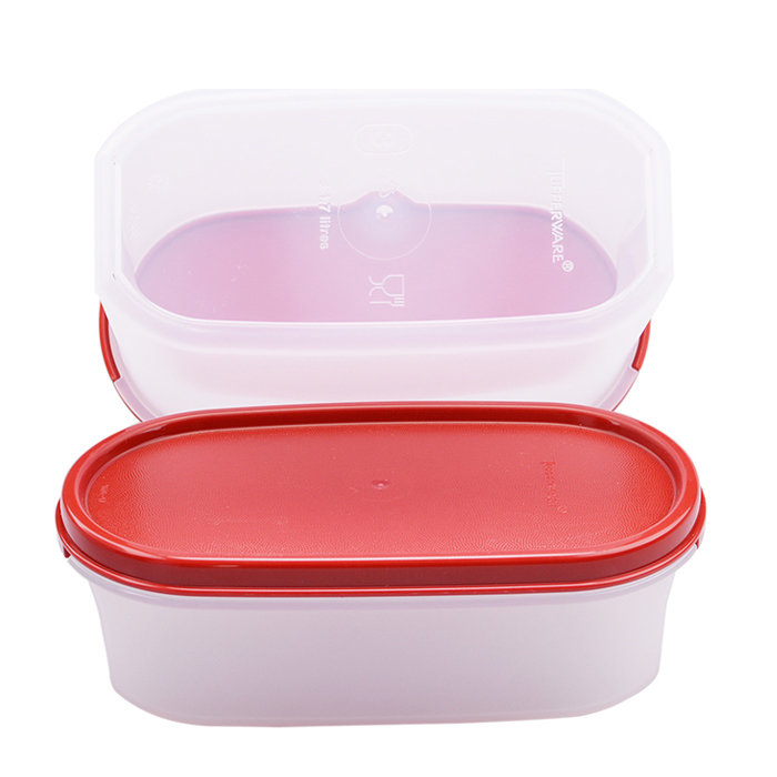 特百惠保鲜盒食品级密封塑料盒子透明带盖食品保鲜盒