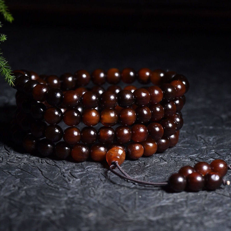 天然满血山龟甲老型手链佛珠男女民族风黄金甲桶珠手链