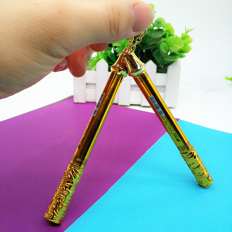 12支装金箍棒变双截水性双头书写玩具个性中性笔学生中性笔