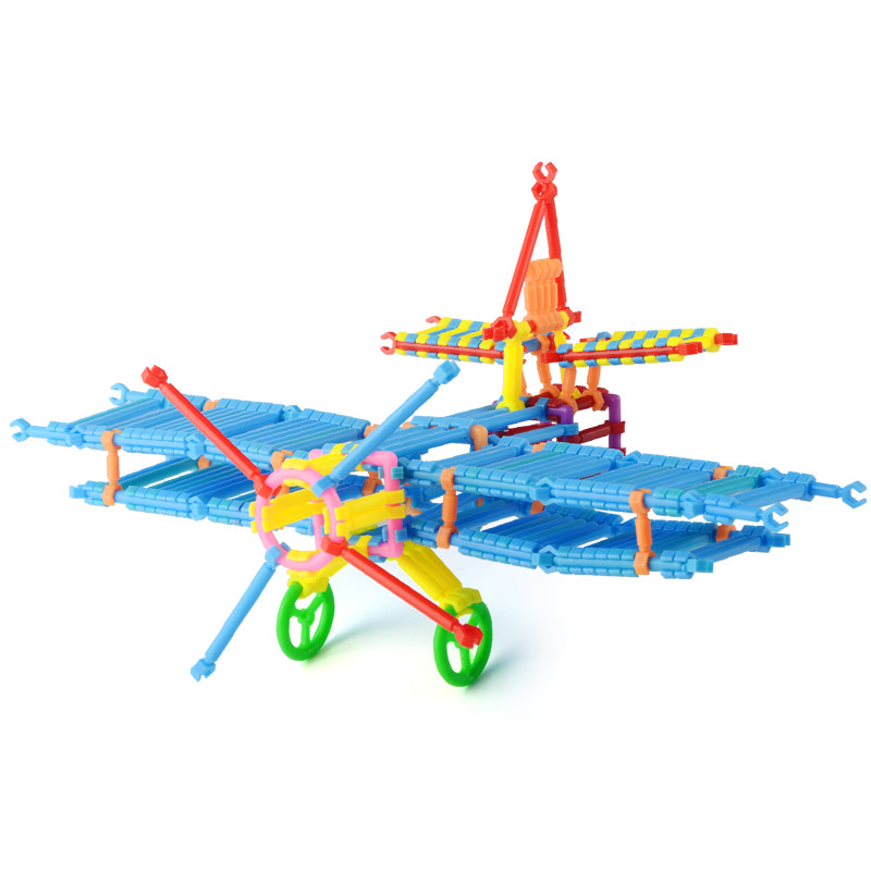 聪明棒4-5岁儿童积木拼装魔术棒幼儿园男女孩益智玩具3-6-7-8周岁