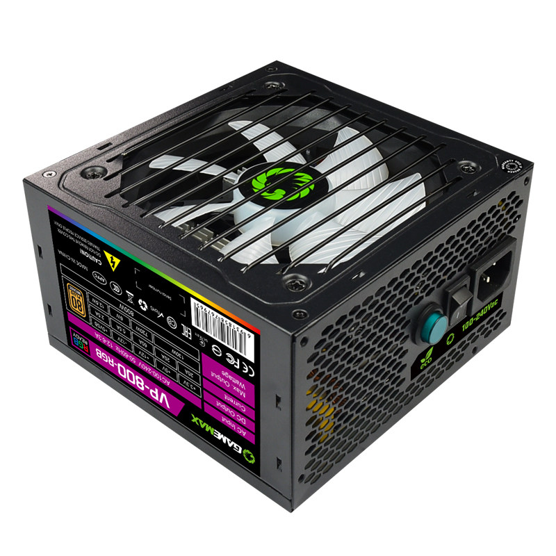 gamemax游戏帝国vp800rgb铜牌apfc主动式电脑主机显卡电源电源