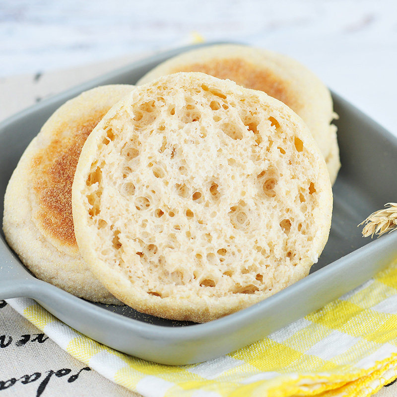 曼可顿英式麦芬松饼胚麦满分面包胚 【8天短保】预售待通知发货