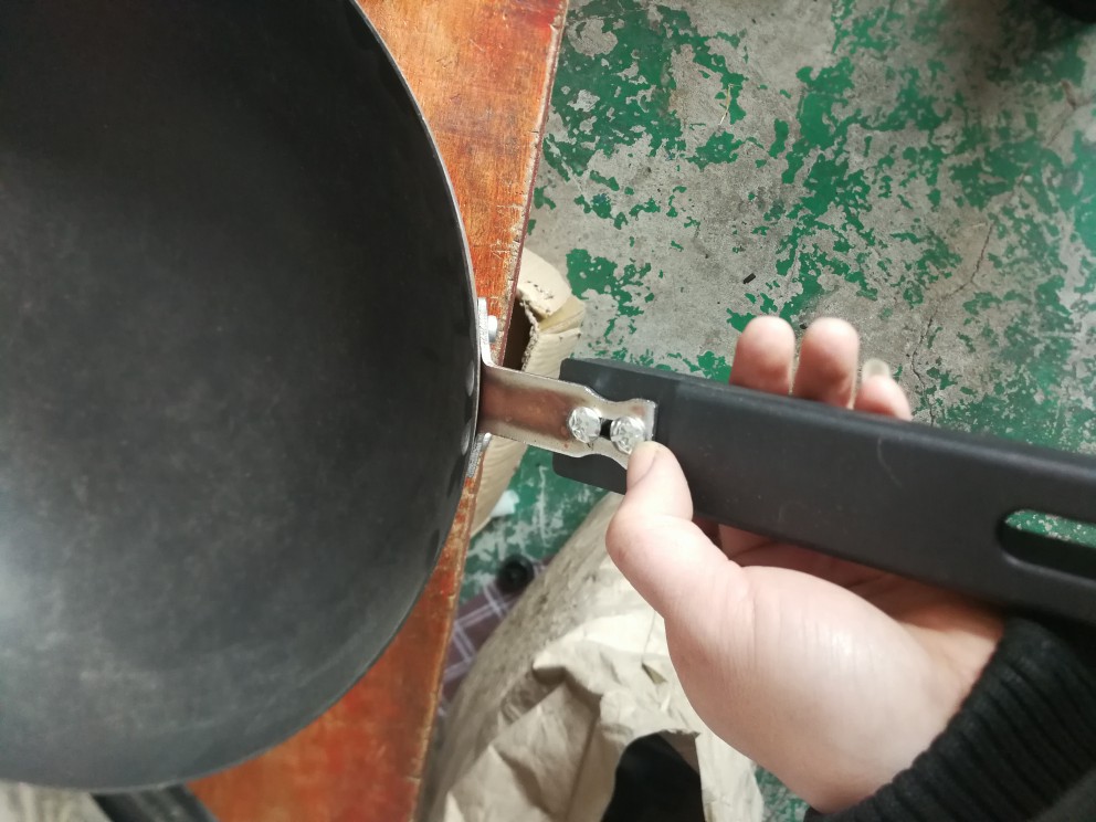 锅柄特殊型通用圆长孔平底锅加厚炒锅手柄万胶木能防烫配件锅把手