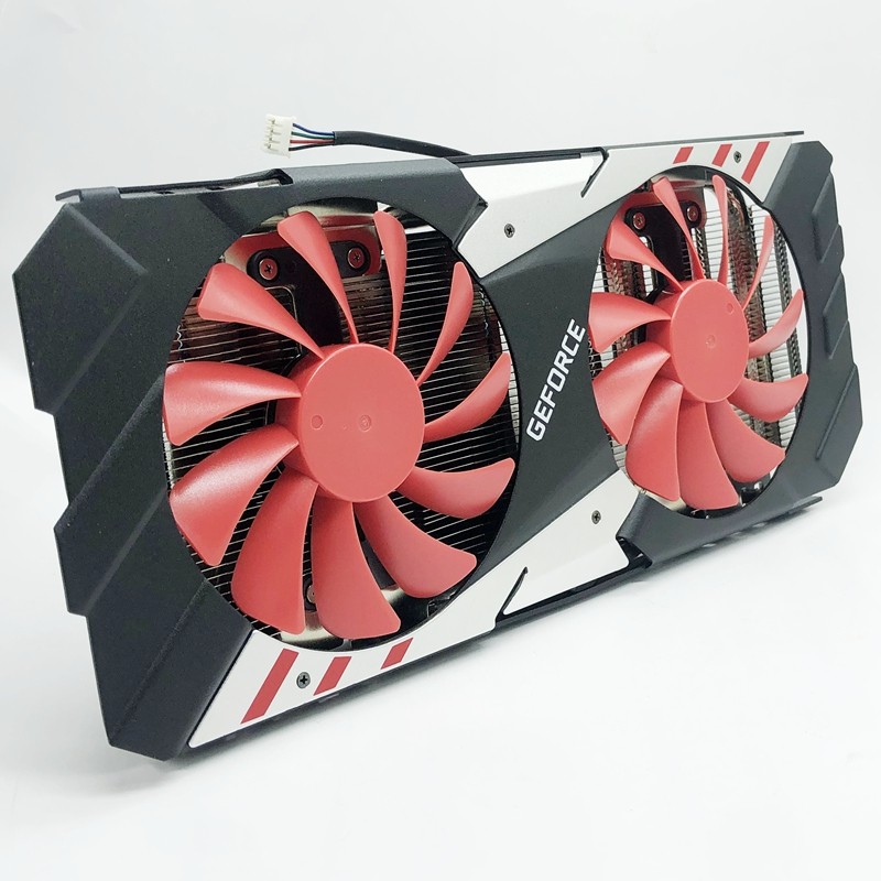 全新原装耕升gtx10708g追风版双风扇温控显卡散热器