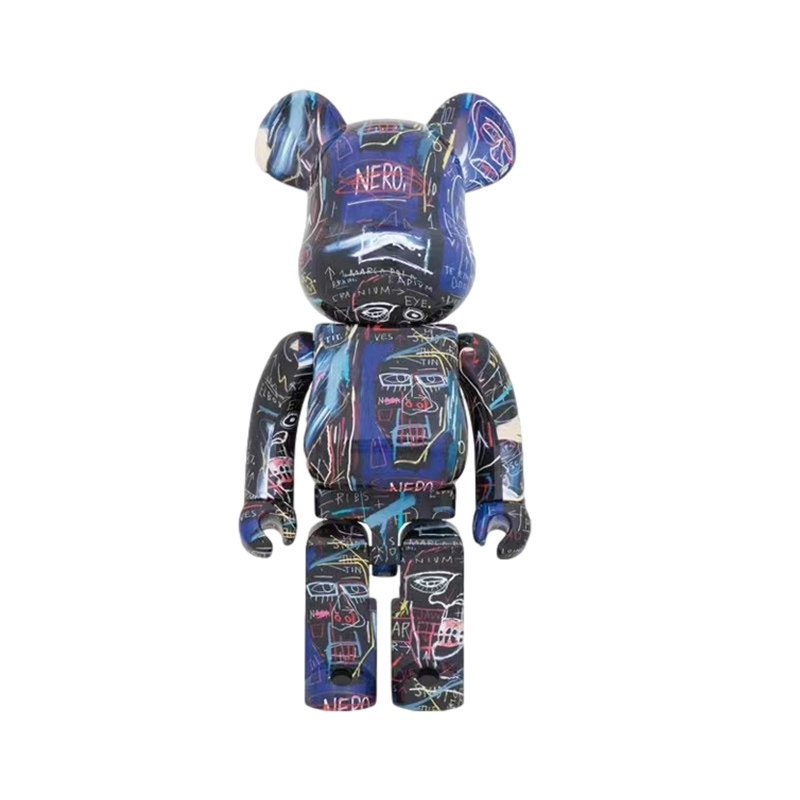 bearbrick1000%jean-michelbasquiat积木熊暴力暴力熊正品潮玩盲盒