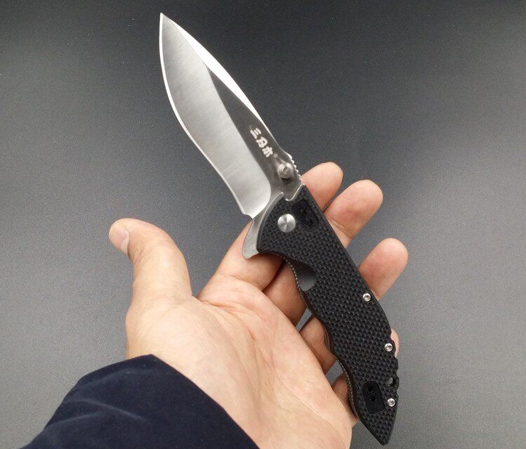 正品三刃木9054折叠刀户外折刀野营防身刀具随身瑞士小军刀水果刀