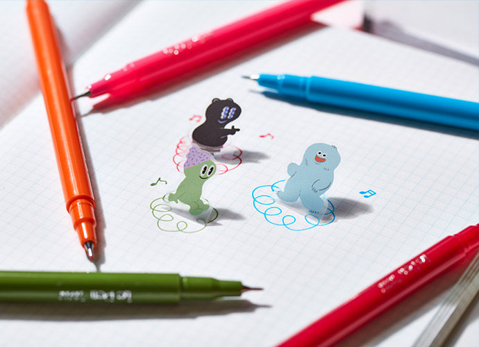 贴纸日本kingjim立体pet可爱爱小动物popup贴纸