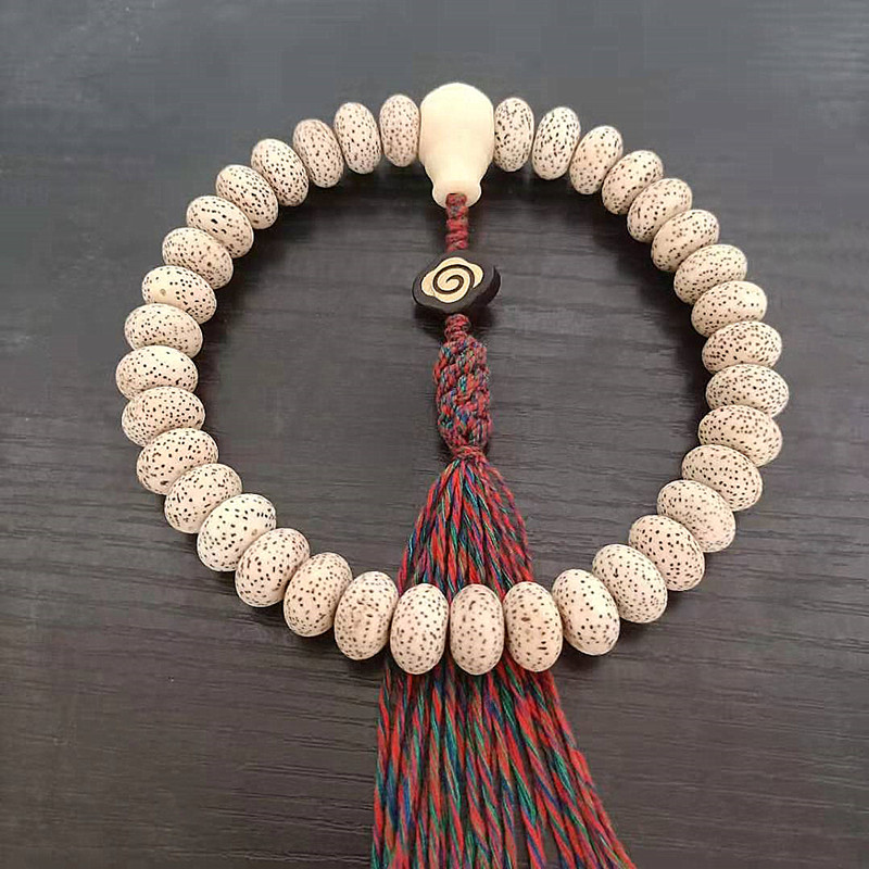 天然海南星月菩提36颗108手算盘手持款菩提子佛珠