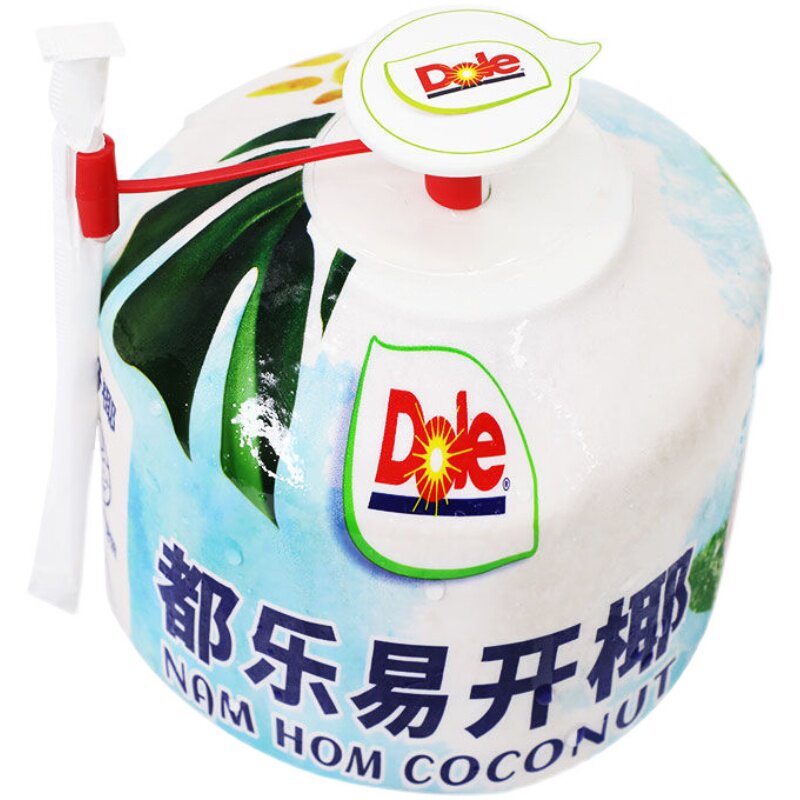 dole都乐泰国易开椰2只装单900g新鲜时令奶香椰青