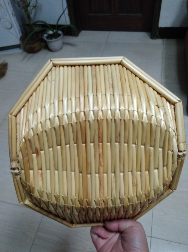 馒头地方特产高粱杆篦元宝收纳篮纯手工厨房用具刀架