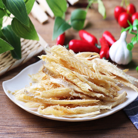 (第二袋半价)朝鲜自拌明太鱼丝延边包邮即食手撕棒棒qq鱼皮